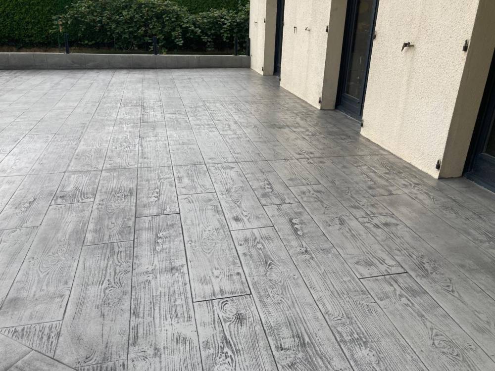 Béton imprimé près de Caen